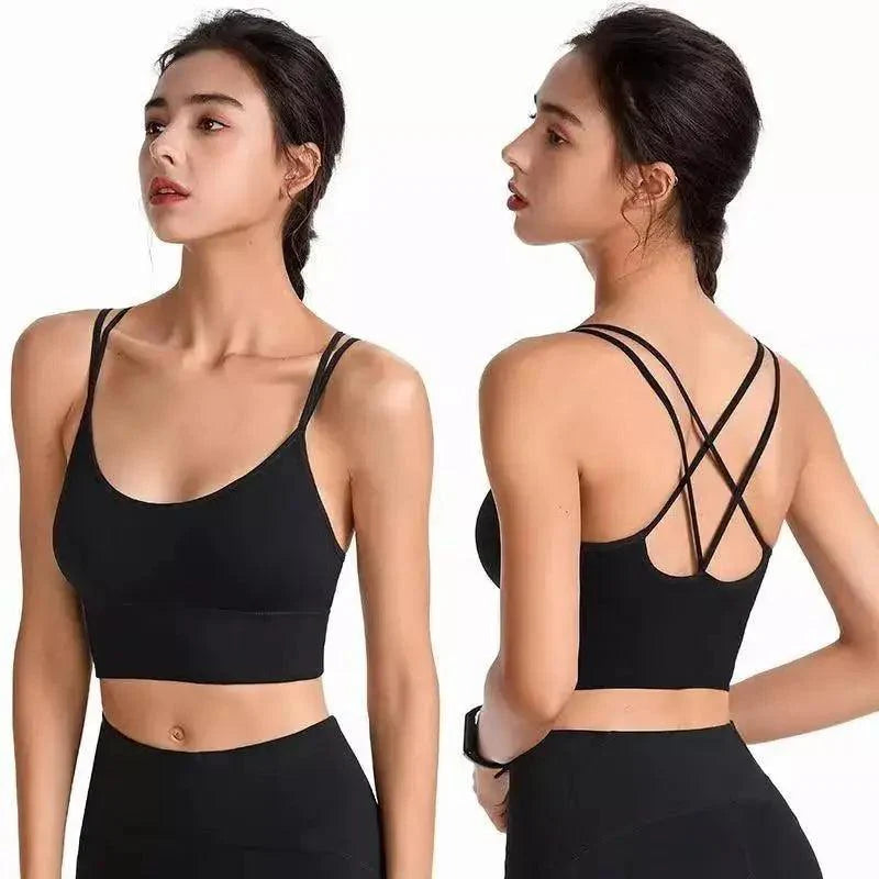 Women Sports Bra Sexy Brathable Sports Top Yoga Bra Push Up Top Female Gym Fitness Sports Underwear Female Seamless bra