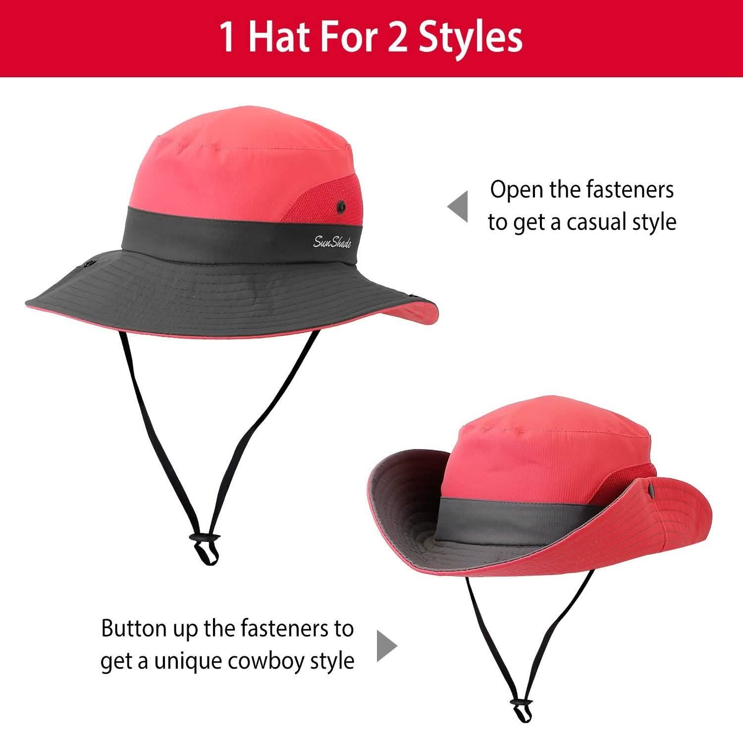 Women Summer Sun Bucket Hats Foldable