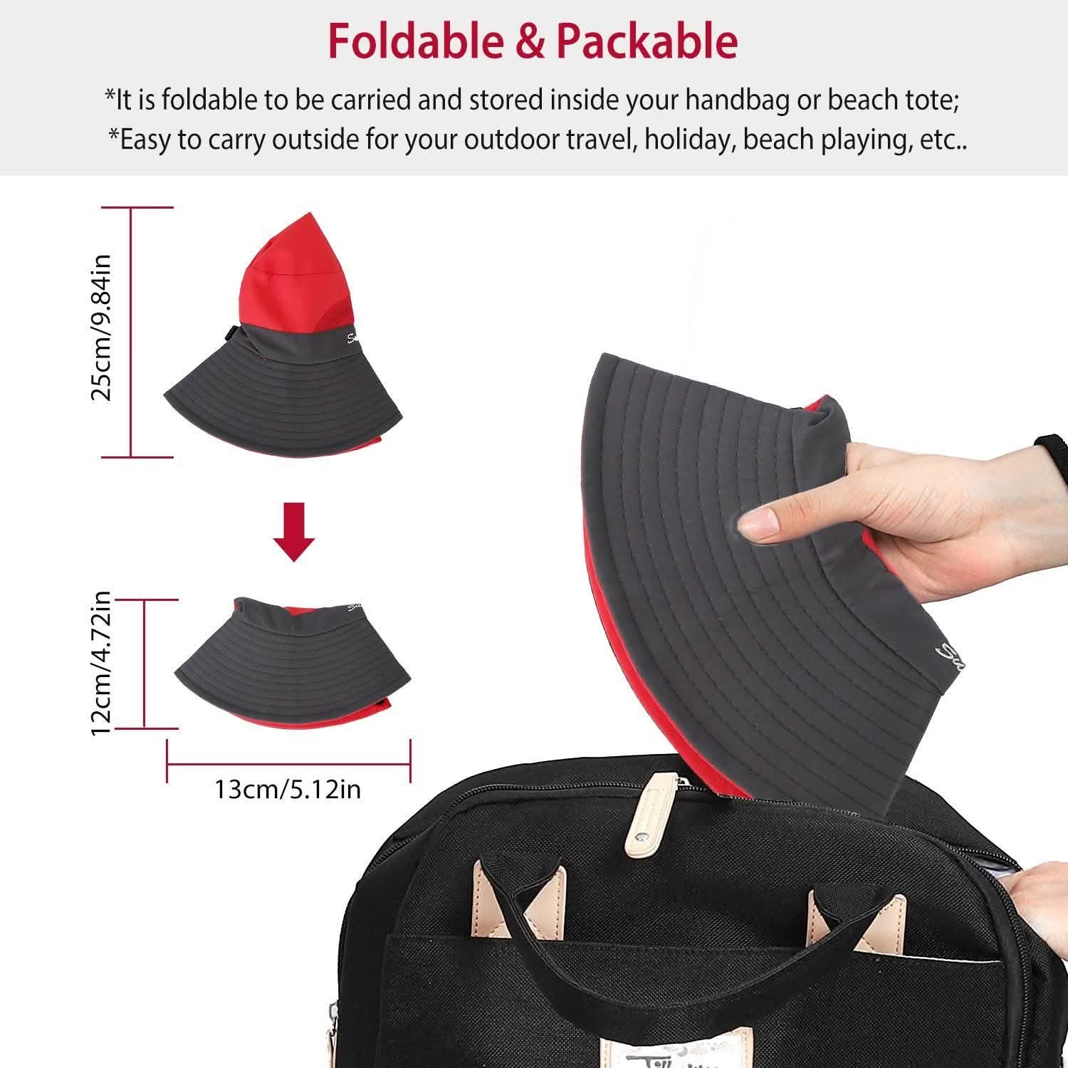 Women Summer Sun Bucket Hats Foldable
