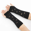 Women Vintage Gloves Hand Warmer Winter Gloves Women Arm Heart Mitten Warm Fingerless Gloves