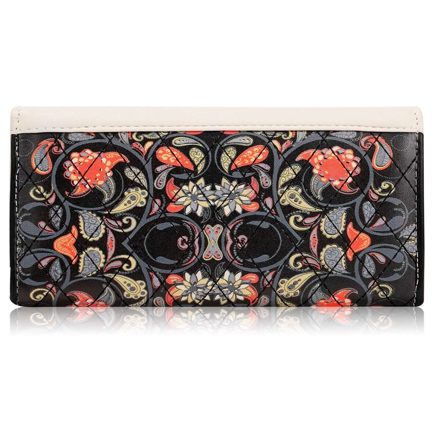 Women Wallet Soft Leather Trifold Clutch Purse