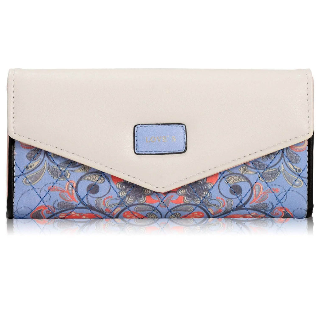 Women Wallet Soft Leather Trifold Clutch Purse