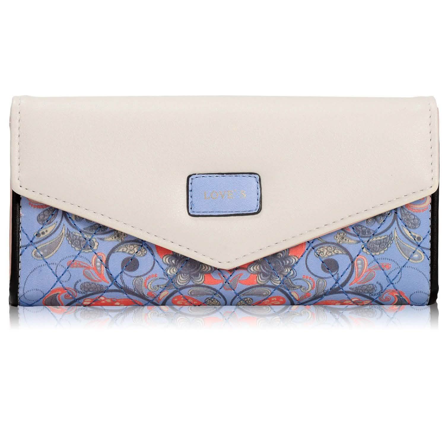 Women Wallet Soft Leather Trifold Clutch Purse