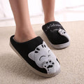 Women Winter Home Fur Slippers Cat Non-Slip Soft Warm House Indoor Bedroom Men Couples Memory Foam Floor Shoes Fluffy Slippers For Women Indoor Warm Furry Bedroom Slippers With Non Slip Outsole