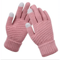 Women Winter Touch Screen Gloves Thicken Warm Knitted Stretch Gloves For Winter Wool Full Finger Outdoor Skiing Gloves Unisex Winter Gloves Women Touch Screen Gloves Knitted Gloves for Girls Stylish Winter Gloves