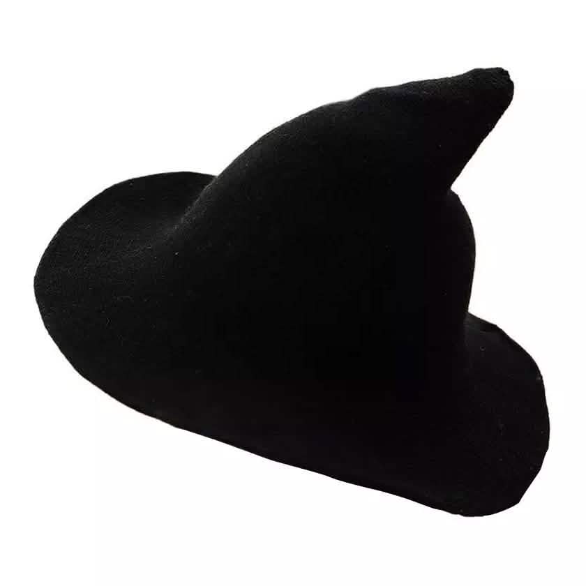 Women Winter Warm Knitted Wool Witch Hat Cap