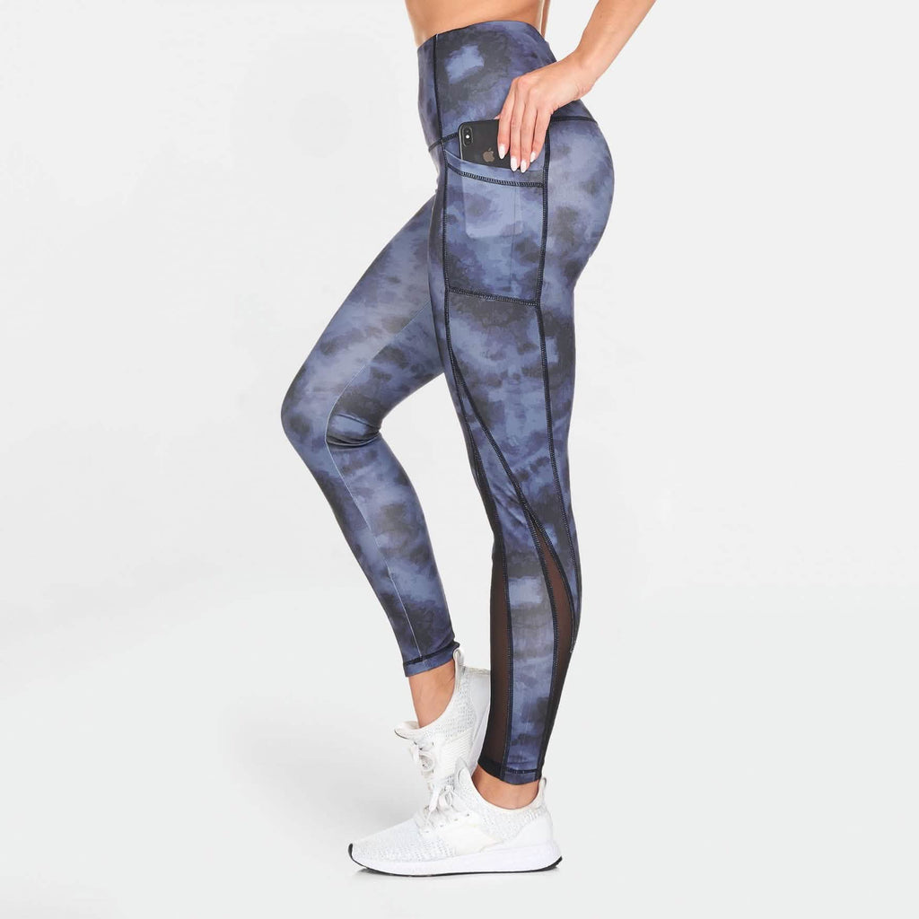 Women's Active High Rise Printed Leggings with Pockets