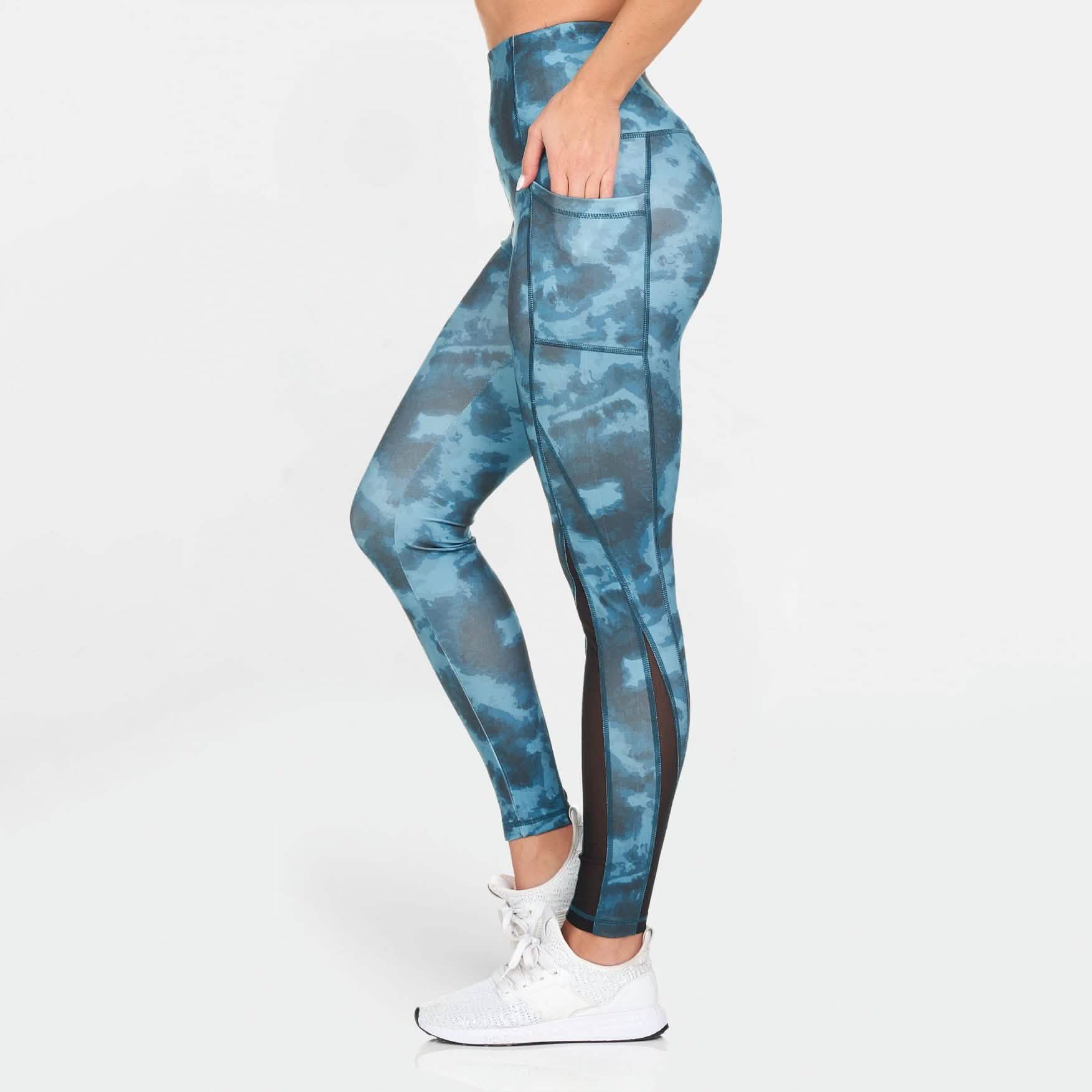 Women's Active High Rise Printed Leggings with Pockets