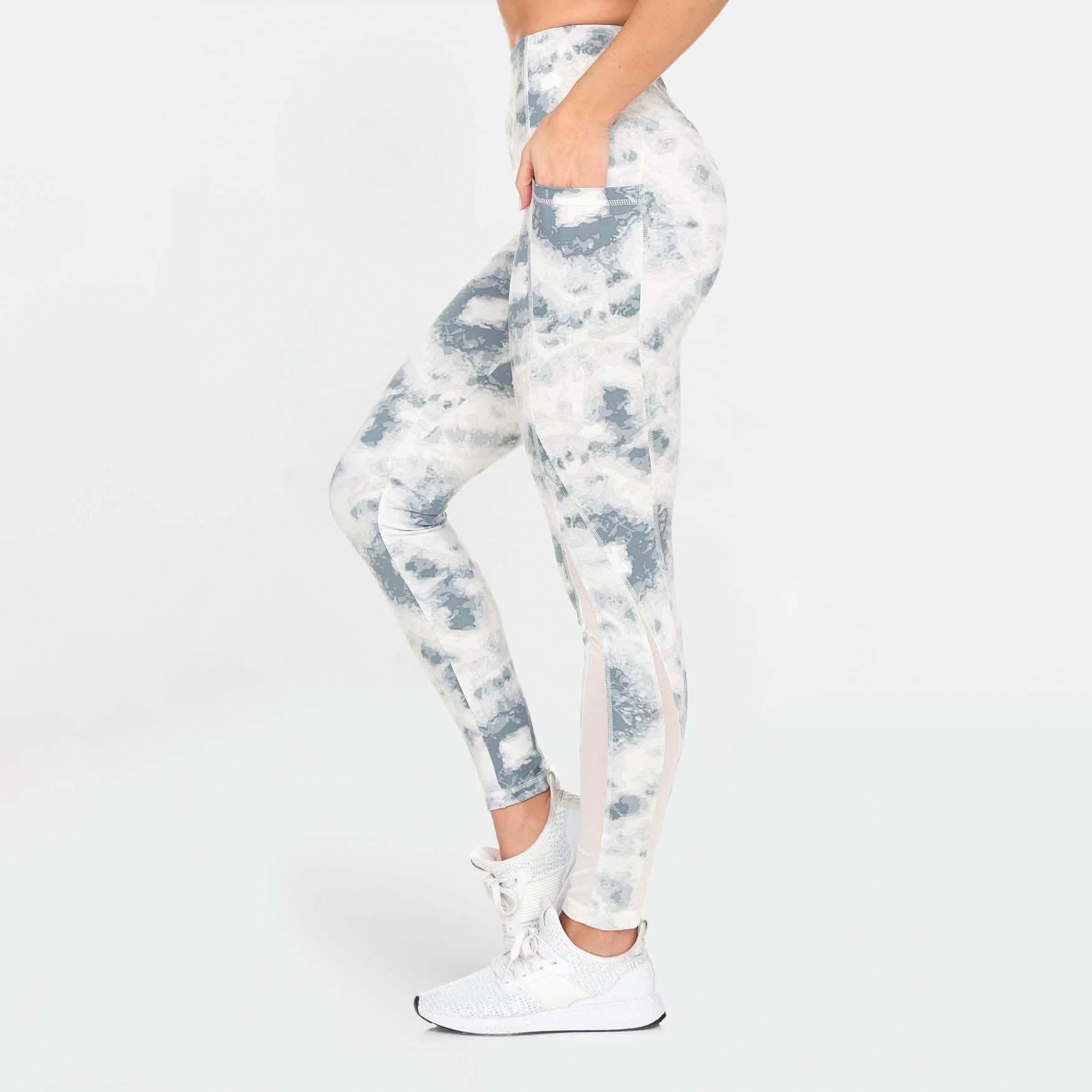 Women's Active High Rise Printed Leggings with Pockets