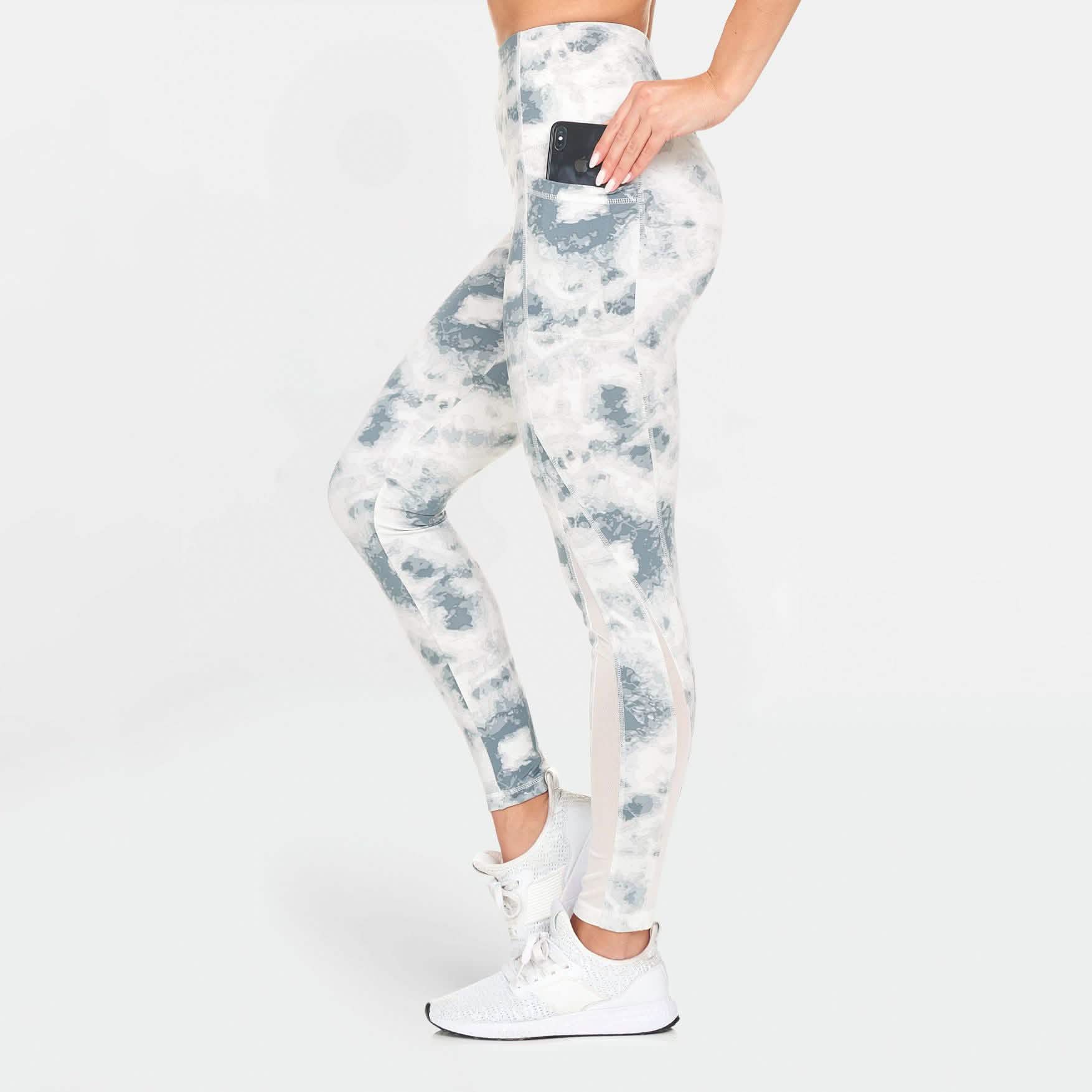Women's Active High Rise Printed Leggings with Pockets