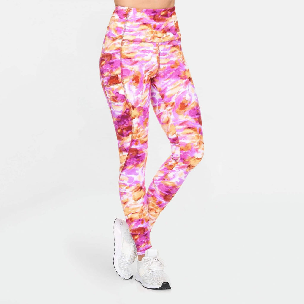 Women's Active High Rise Printed Leggings with Pockets