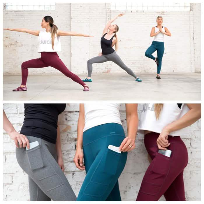 Women's All-Day Active High Waist Full Length Leggings With Side Pockets