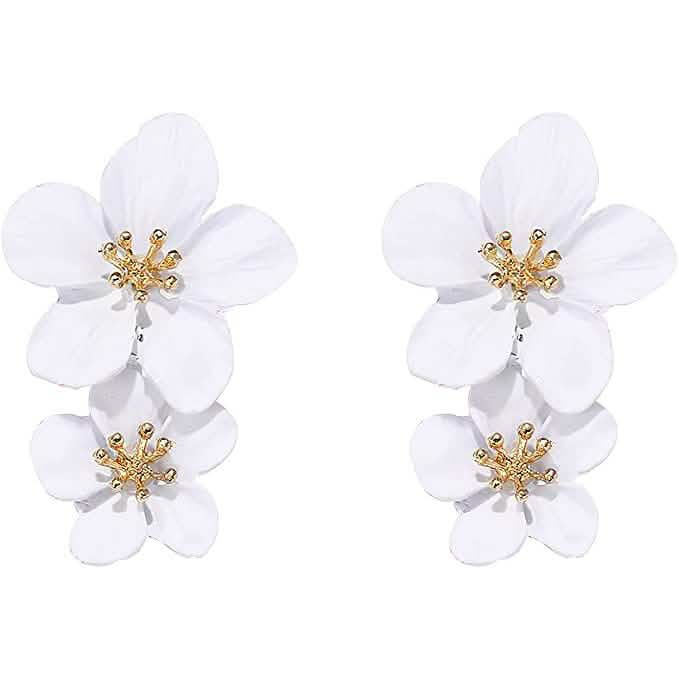 Women's Boho Flower Shaped Daisy Stud Earrings