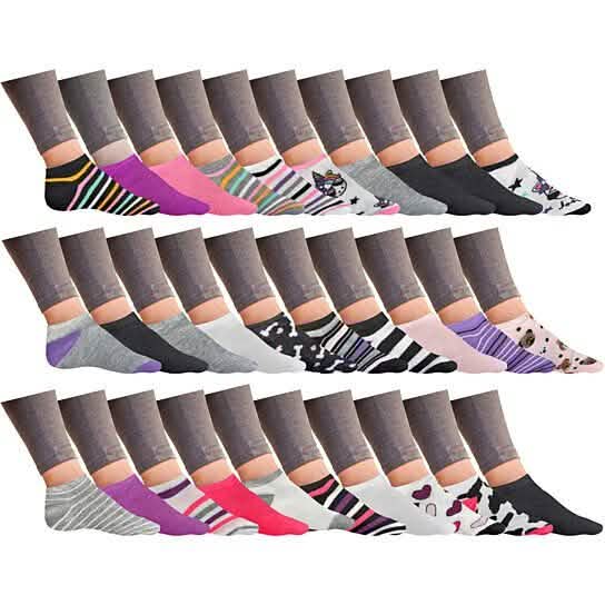 Women’s Breathable Colorful Fun No Show Low Cut Ankle Socks