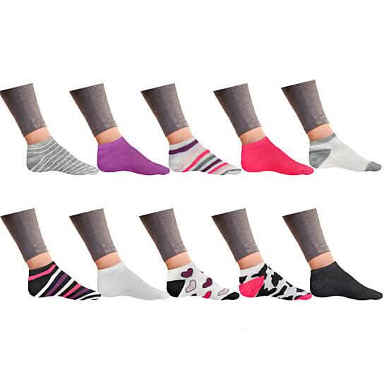 Women’s Breathable Colorful Fun No Show Low Cut Ankle Socks