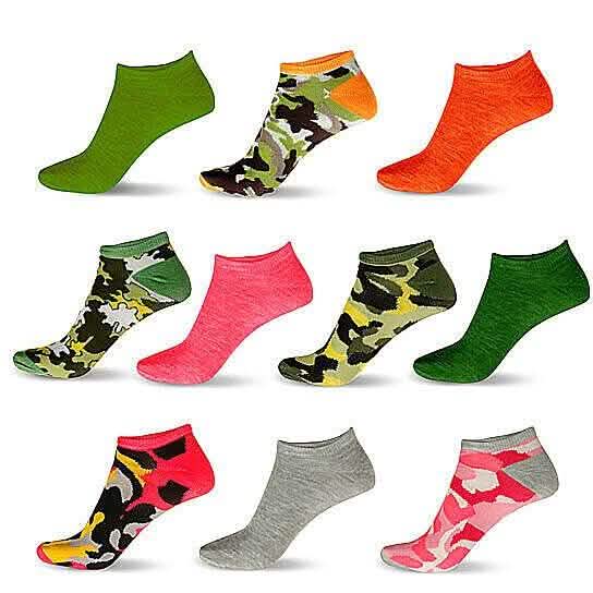 Women’s Breathable Colorful No Show Low Cut Ankle Socks