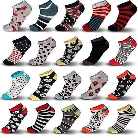 Women’s Breathable Colorful No Show Low Cut Ankle Socks