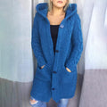 Women's Cardigan Pocket Chunky Long Sleeve Sweater