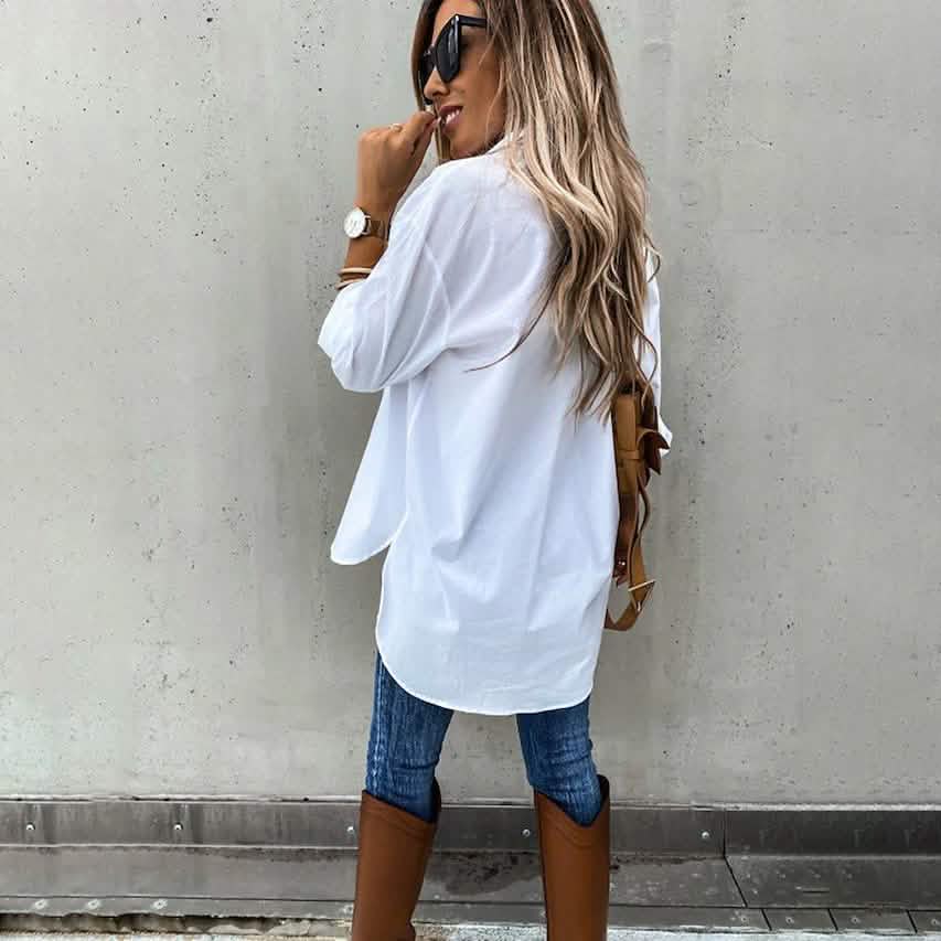 Women's Casual Collar Tunic Shirt