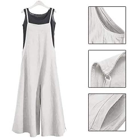Women's Casual Loose Long Wide Leg Jumpsuits