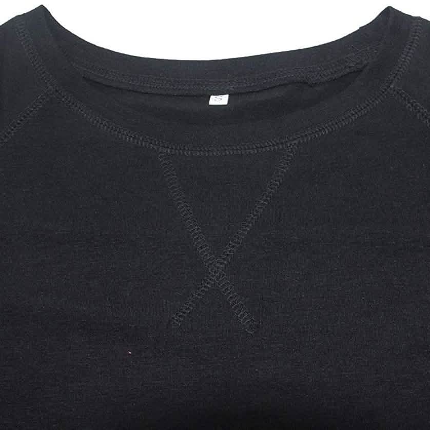 Womens Casual Tunic Tops Short Sleeve Crewneck Side Split Color Block T-Shirt