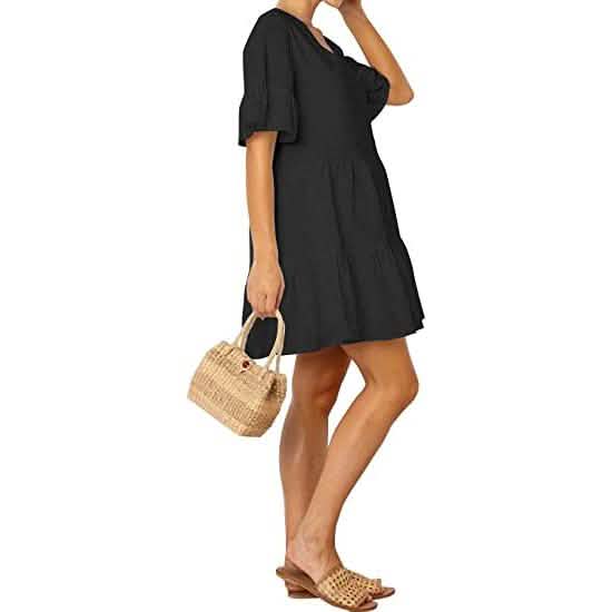 Women’s Cute Shift Dress with Pockets