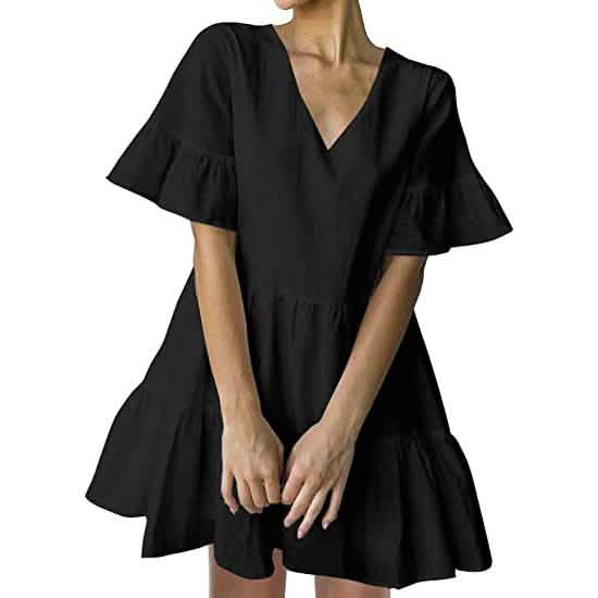 Women’s Cute Shift Dress with Pockets