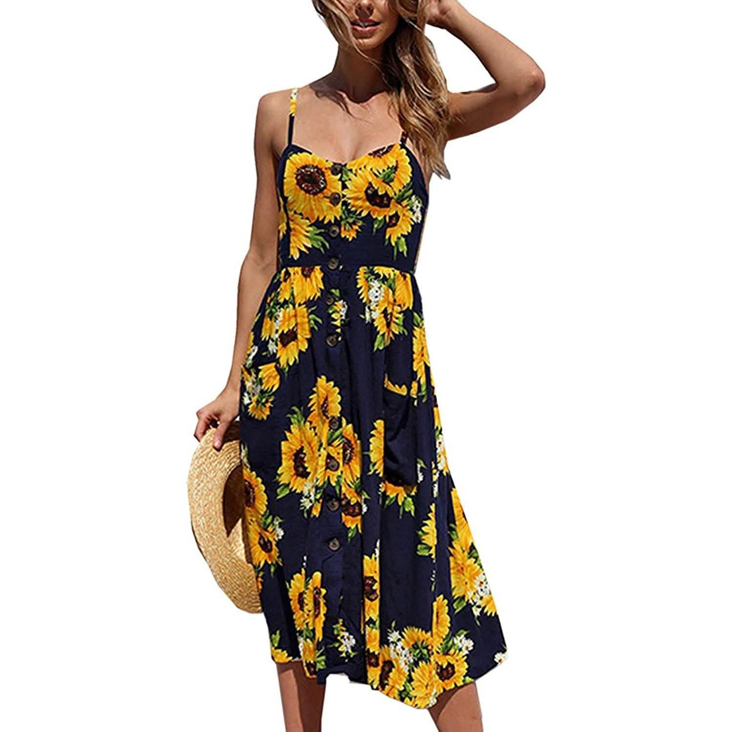 Women's Dresses Summer Casual Spaghetti Strap