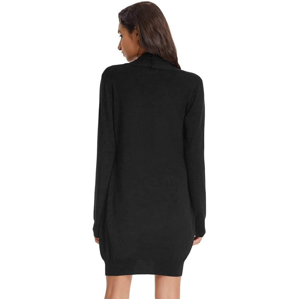 Women's Essential Solid Open Front Long Knited Cardigan Sweater