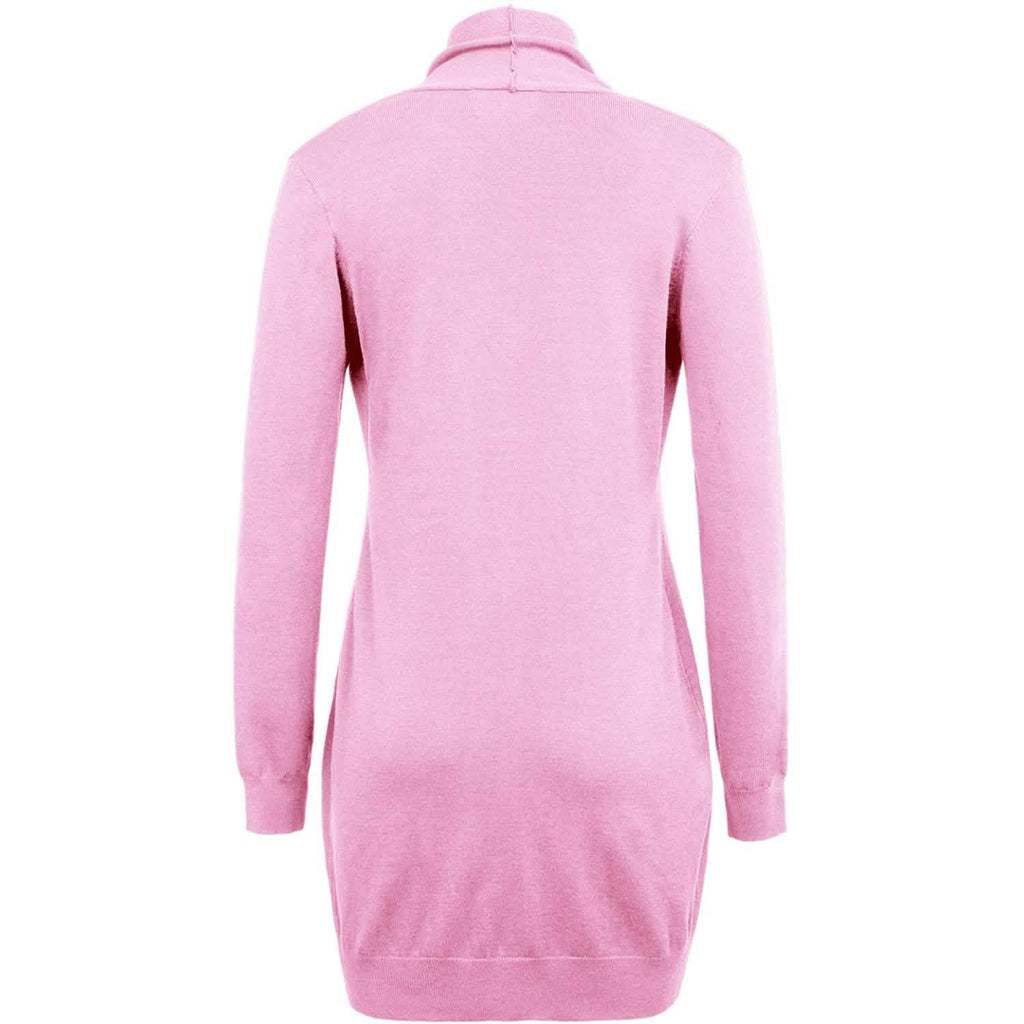 Women's Essential Solid Open Front Long Knited Cardigan Sweater