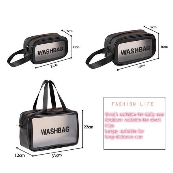 Women's Frosted Waterproof Cosmetic Bag