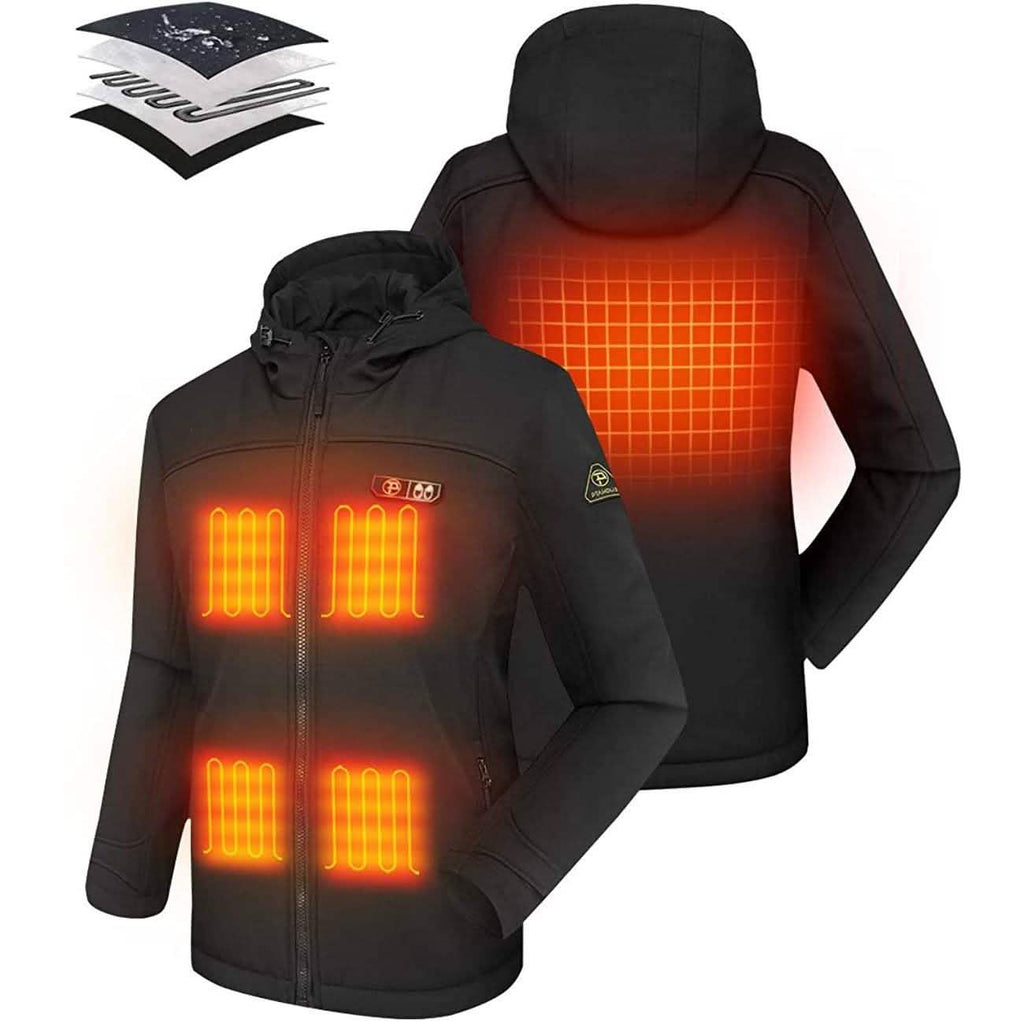 Women’s Heated Jacket Soft Shell with Hand Warmer
