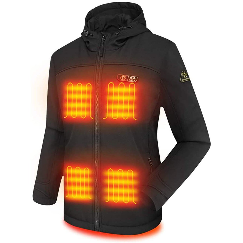 Women’s Heated Jacket Soft Shell with Hand Warmer