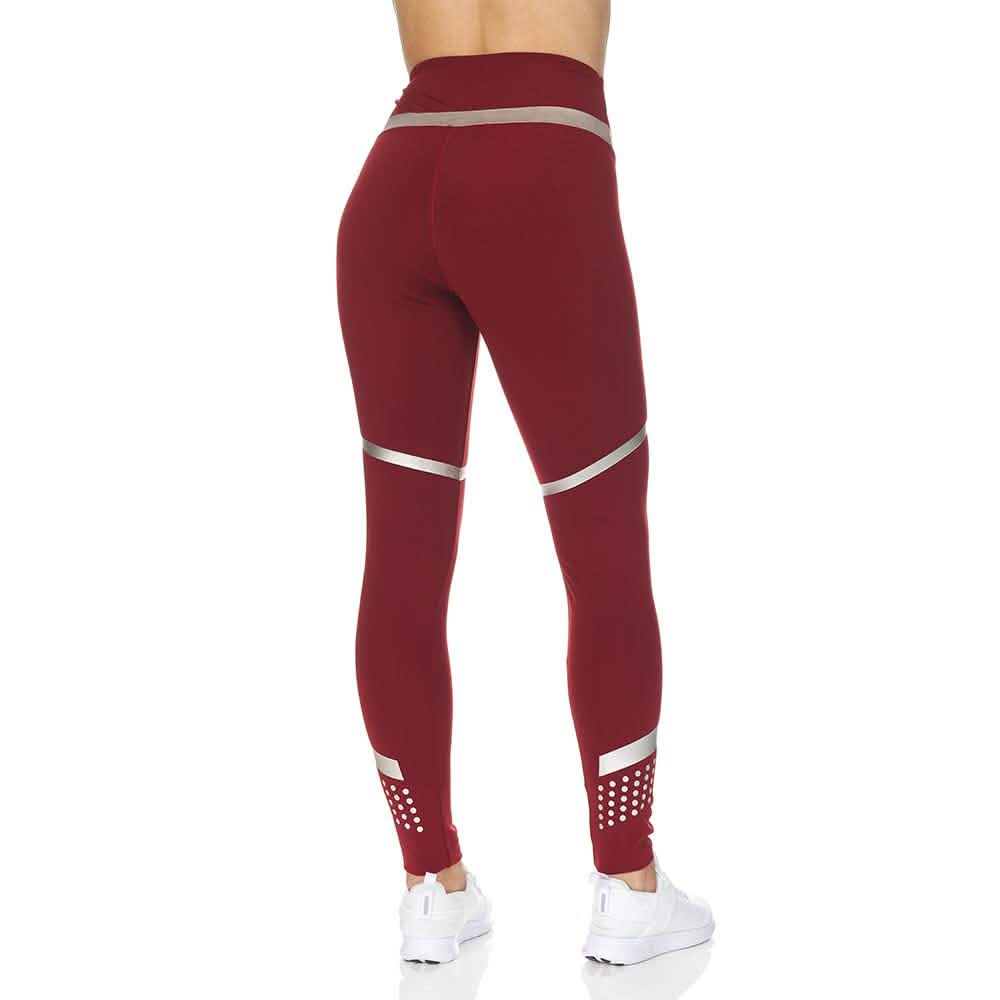 Women's High Waist Active Full Length Leggings With Rubber Print Detail