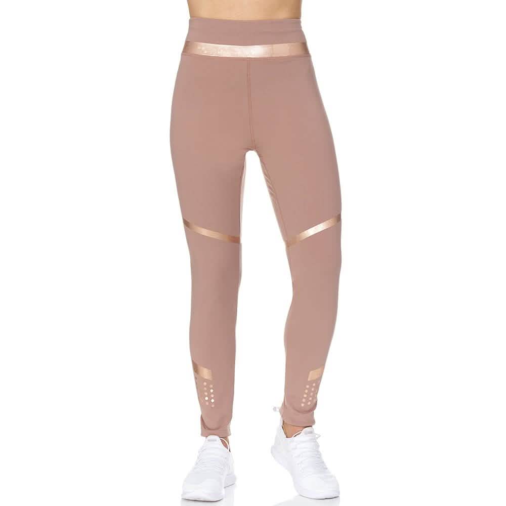 Women's High Waist Active Full Length Leggings With Rubber Print Detail