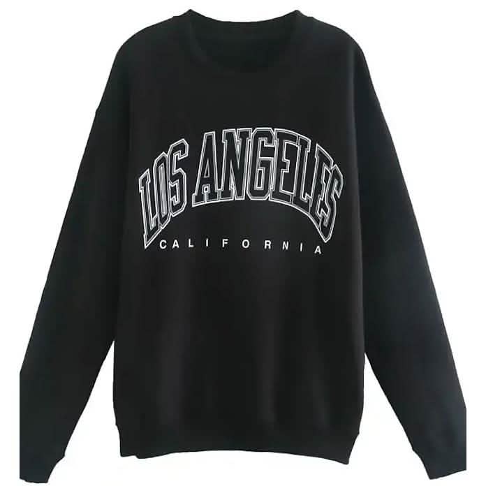 Women's Sweatshirt Graphic Text Los Angeles