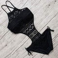 Women's One-Piece Bikini Solid Crochet Swimsuit