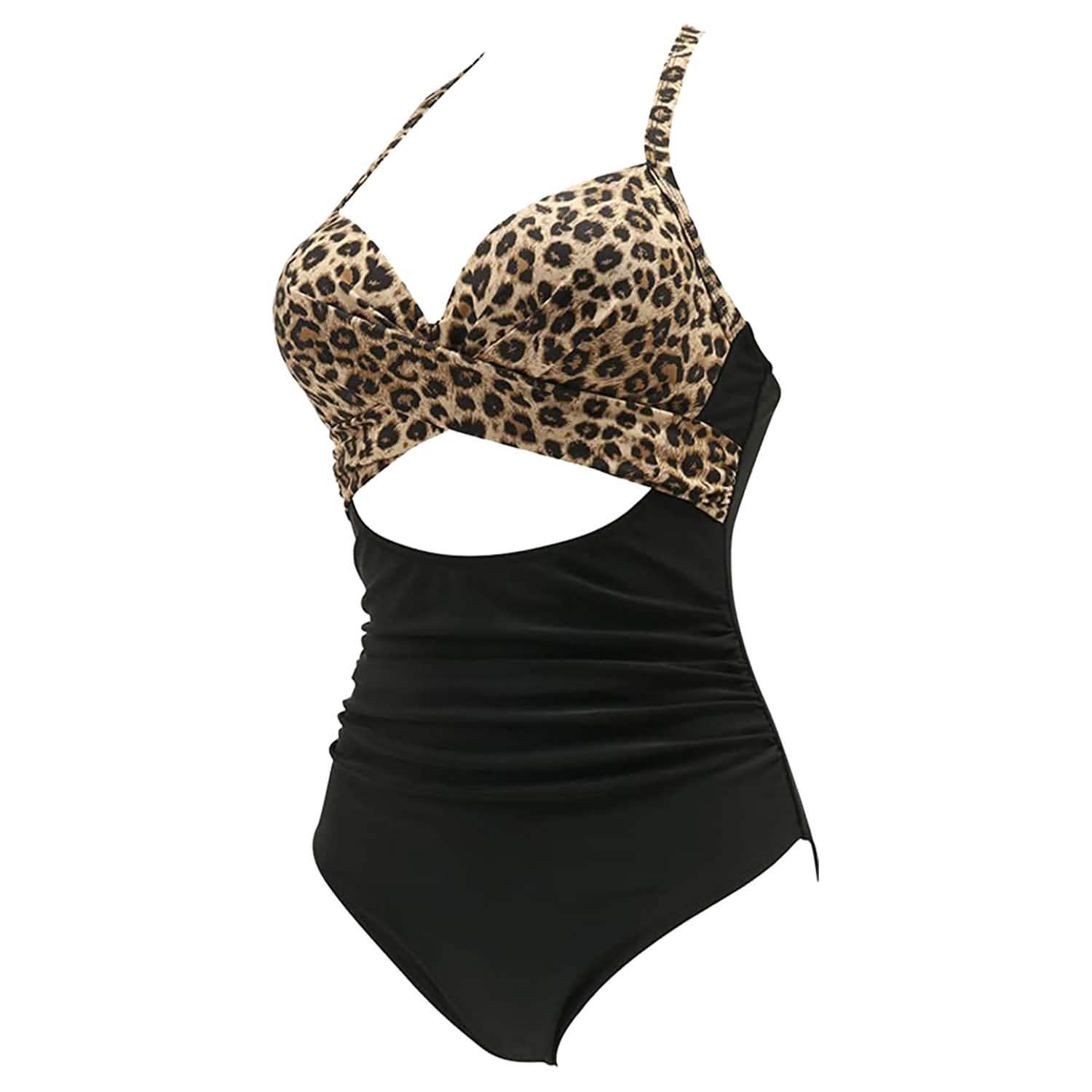 Women's One Piece High Waist Swimwear Tummy Control Cutout