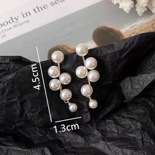 Women's Pearl Alloy Stud Earrings