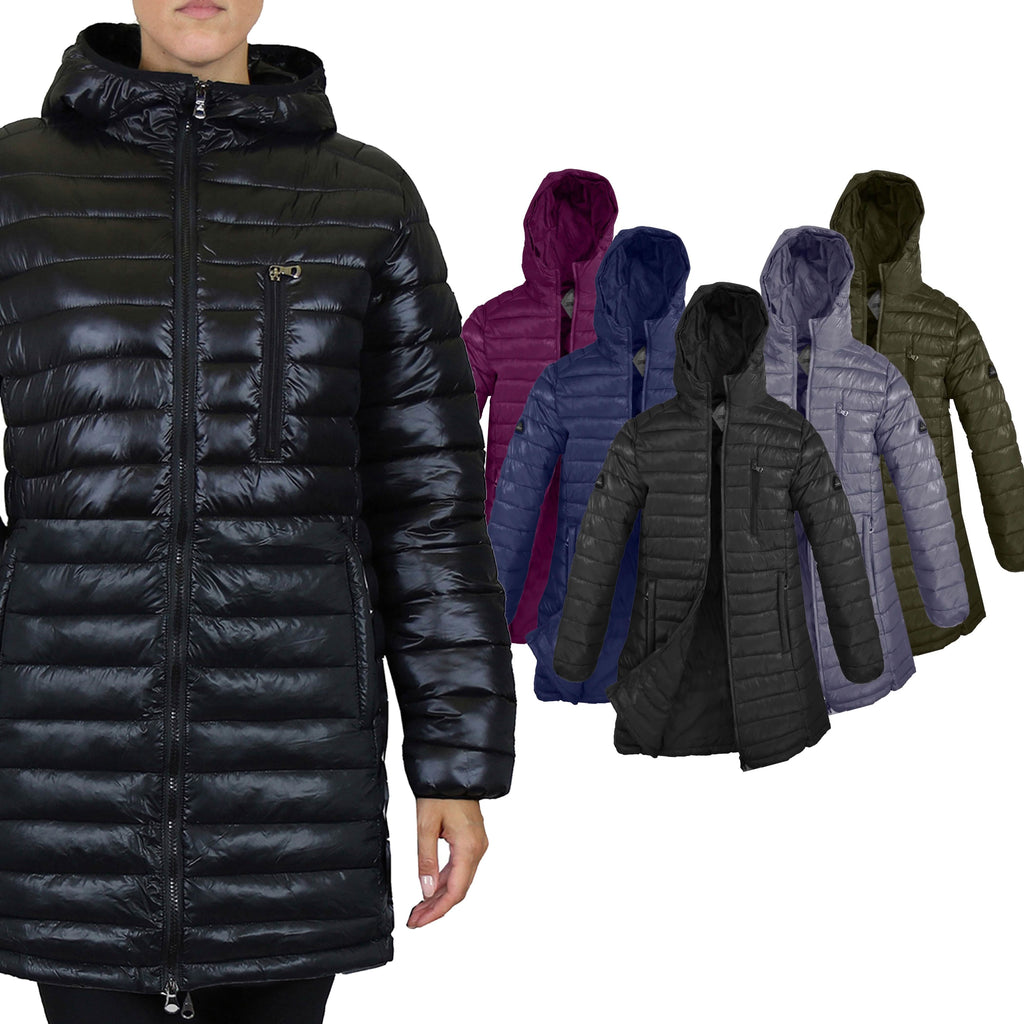 Women's Puffer Bubble Jacket With Non-Detachable Hood