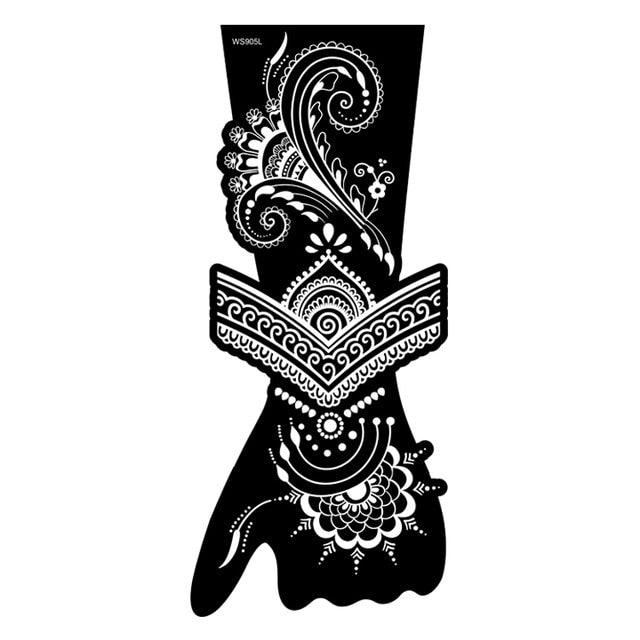 Womens Rose Tattoo Temporary Waterproof Body Tattoos Luxury Flower Design Modern Sticker