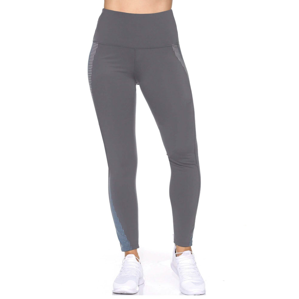 Women's Rubber Dotted High Waist Full Length Legging