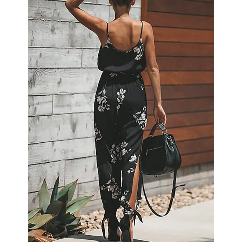 Women's Sexy Casual Daily V Neck Jumpsuit