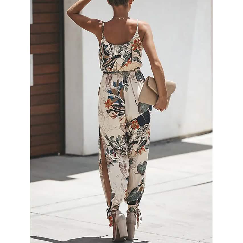 Women's Sexy Casual Daily V Neck Jumpsuit