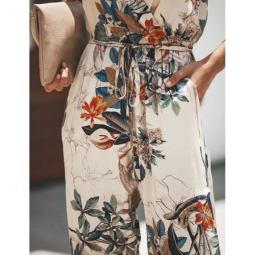 Women's Sexy Casual Daily V Neck Jumpsuit