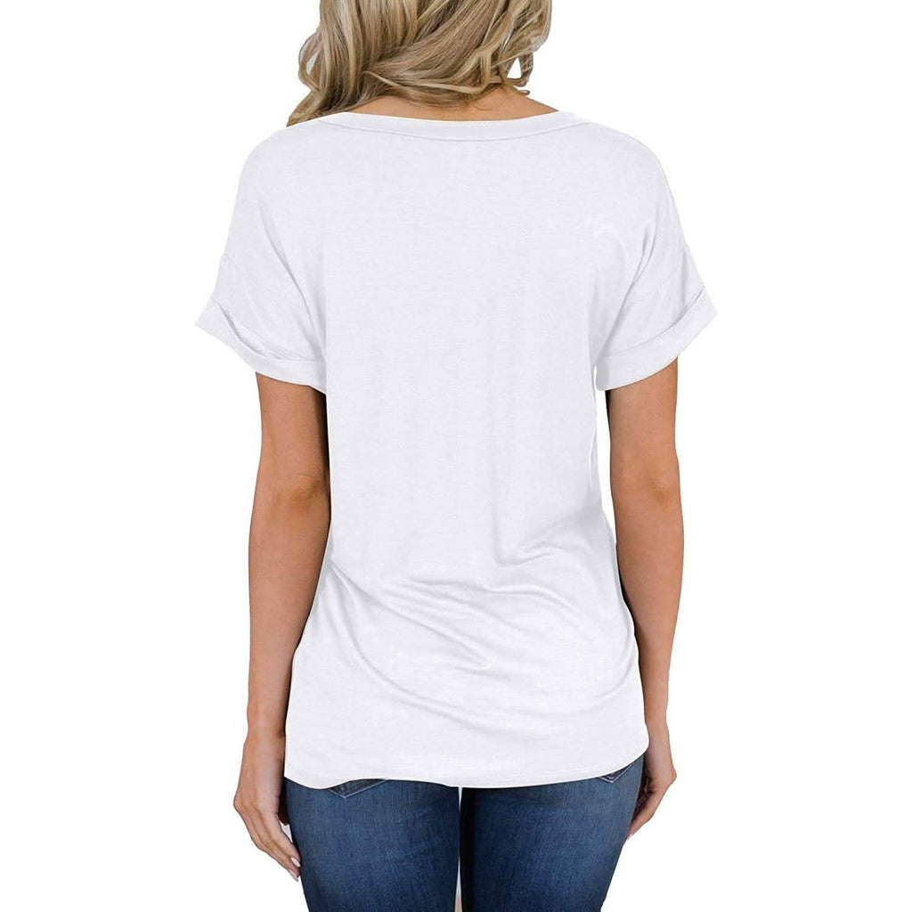 Women's Short Sleeve Shirts Summer Loose Casual T-Shirt Tops
