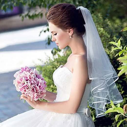 Women's Simple Bridal Veil with Comb