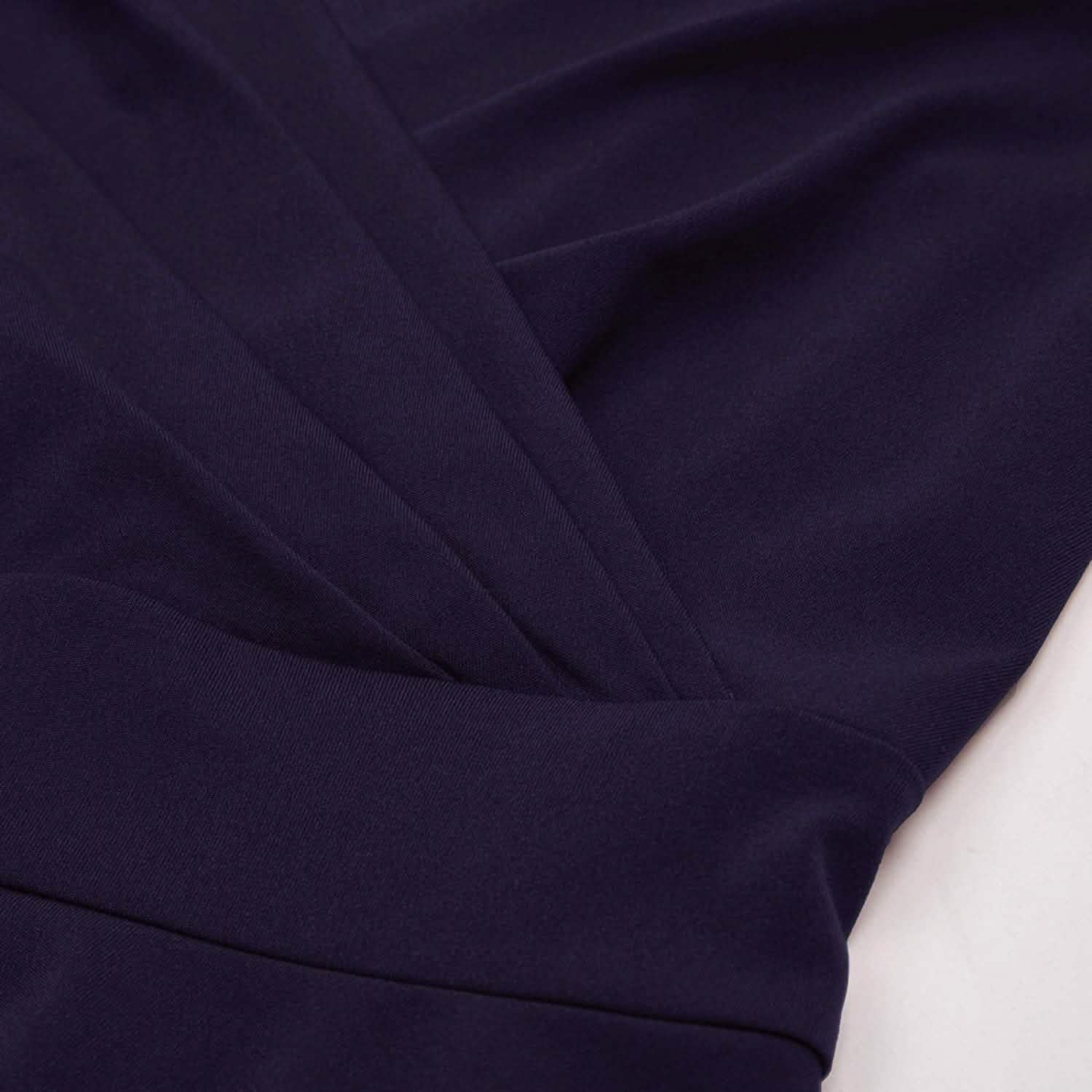 Women's Sleeveless Wrap V-Neck A-line Bridesmaid Cocktail Party Dress