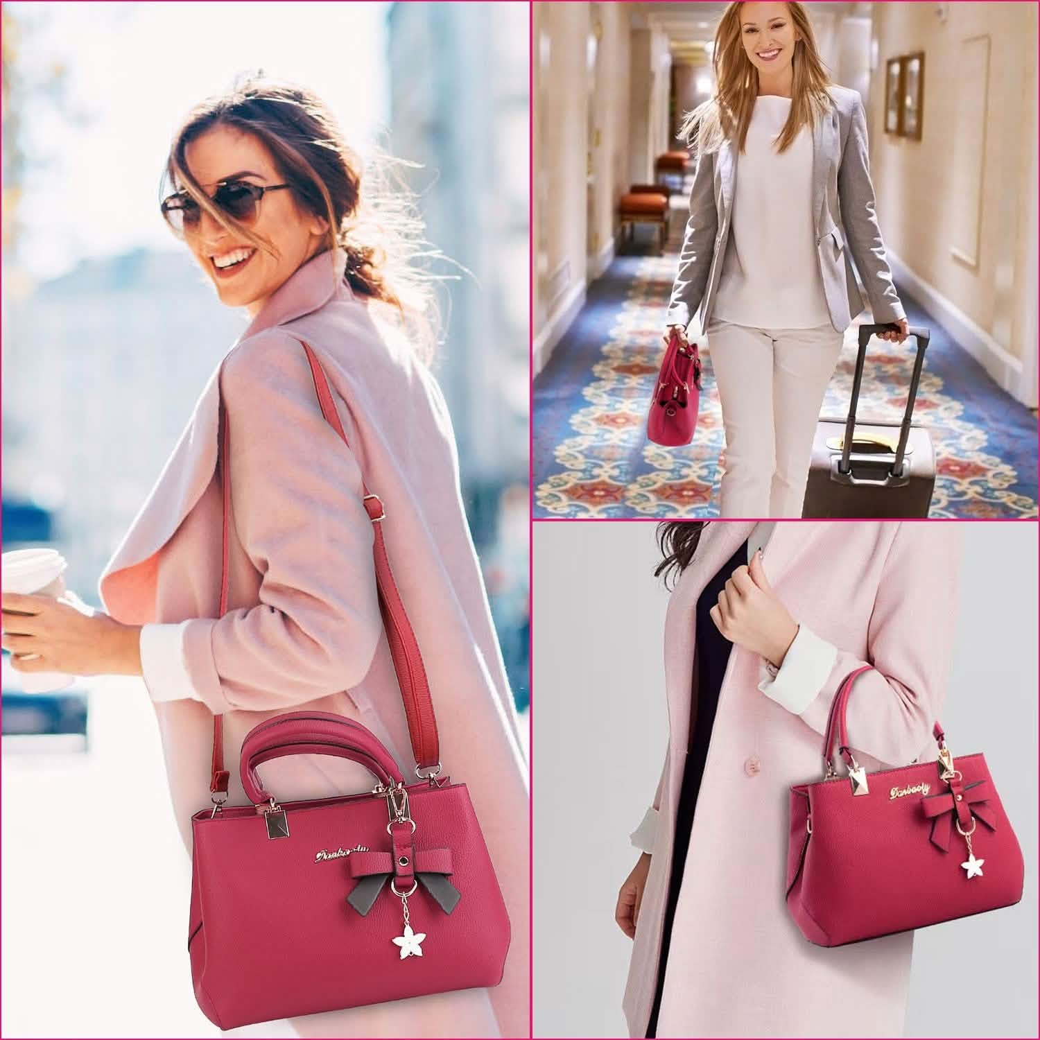 Women's Soft Leather Handbag Tote Shoulder Crossbody Bag