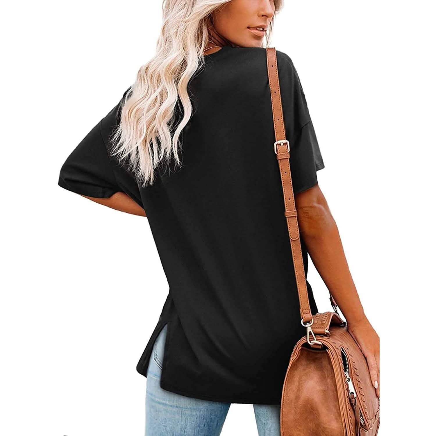 Women's V Neck T Shirts Basic Short Sleeve Tees Tops